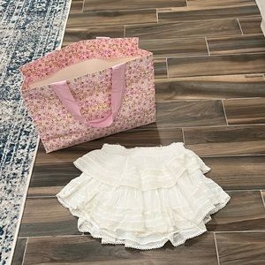 LoveShackFancy mini skirt